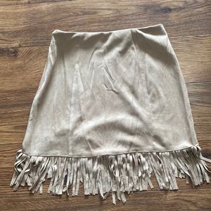Suede skirt womens size small new with tags